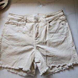 Wonderly size 4 high rise Shorts Khaki Denim Like New